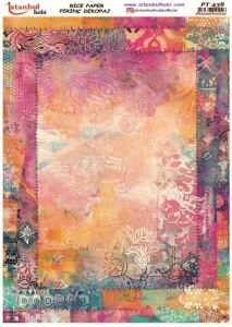 Pirinç Dekopaj Kağıdı 30x42cm PT-438 Vintage Bohem