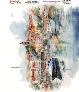 Pirinç Dekopaj Kağıdı 30x42cm PT-3294 Sulu Boya İstanbul