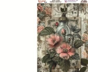 Pirinç Dekopaj Kağıdı 30x42cm PT-621 Çiçekler
