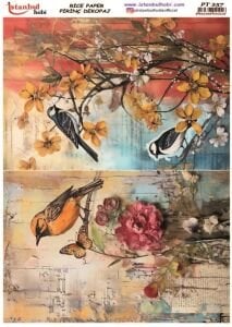 Pirinç Dekopaj Kağıdı 30x42cm PT-257