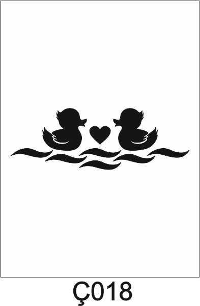 Çocuk Desen Stencil Şablon (15x30) Ç-018