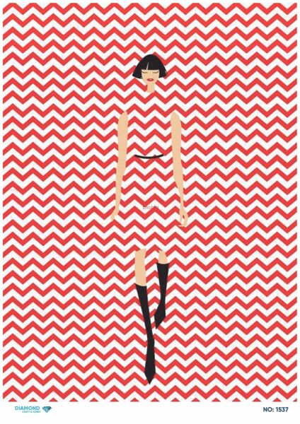 Diamond Pirinç Dekopaj Kağıdı - 1537