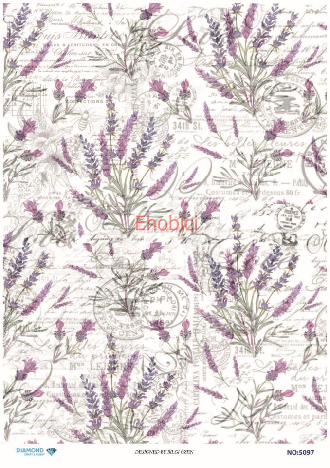 Diamond Pirinç Dekopaj Kağıdı - 5097