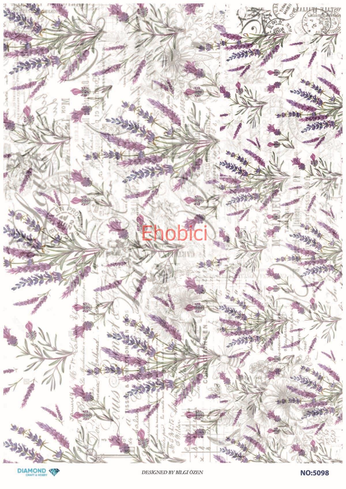 Diamond Pirinç Dekopaj Kağıdı - 5098