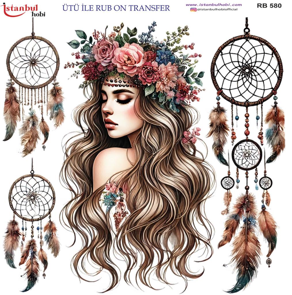 Ütü ile Rub On Transfer Kağıdı 30x30cm RB-580