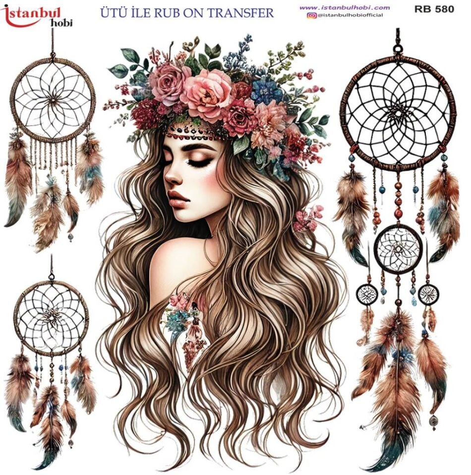 Ütü ile Rub On Transfer Kağıdı 30x30cm RB-580