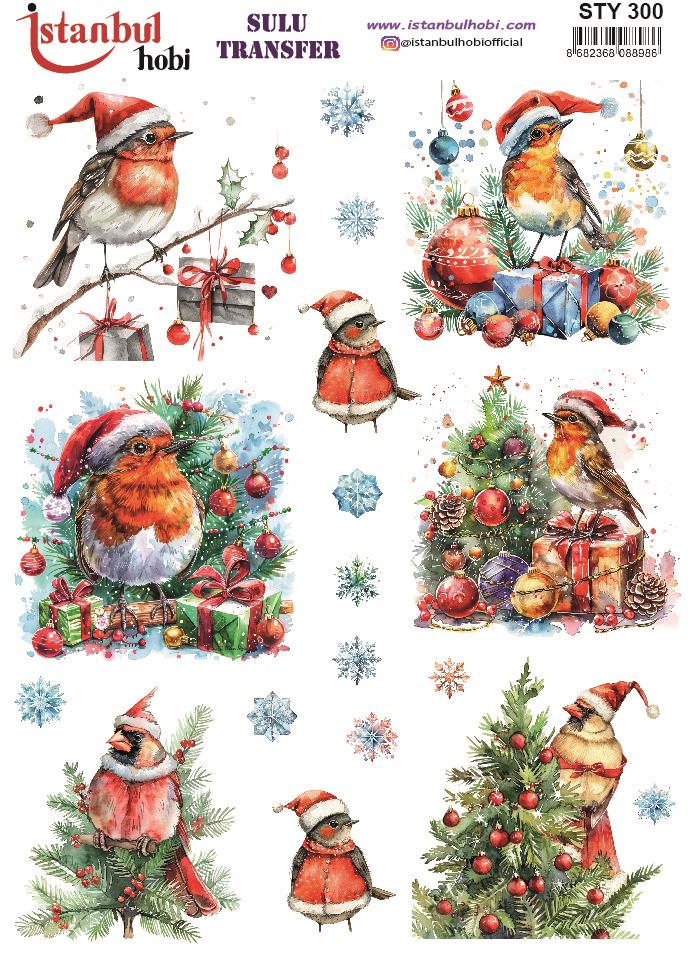Yılbaşı Sulu Transfer 25x35cm STY300