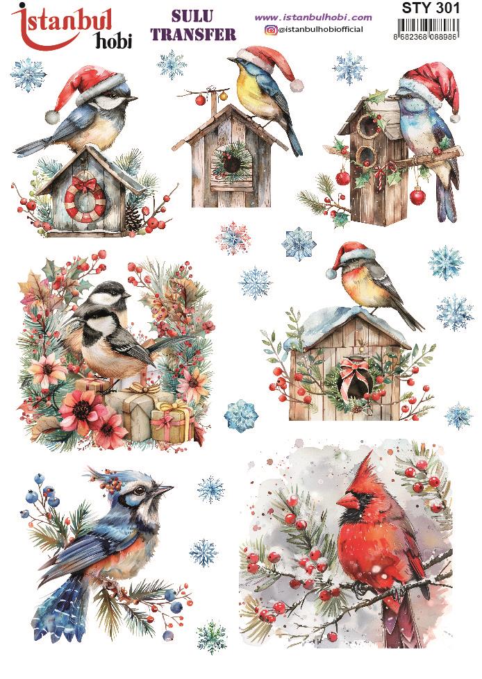 Yılbaşı Sulu Transfer 25x35cm STY301