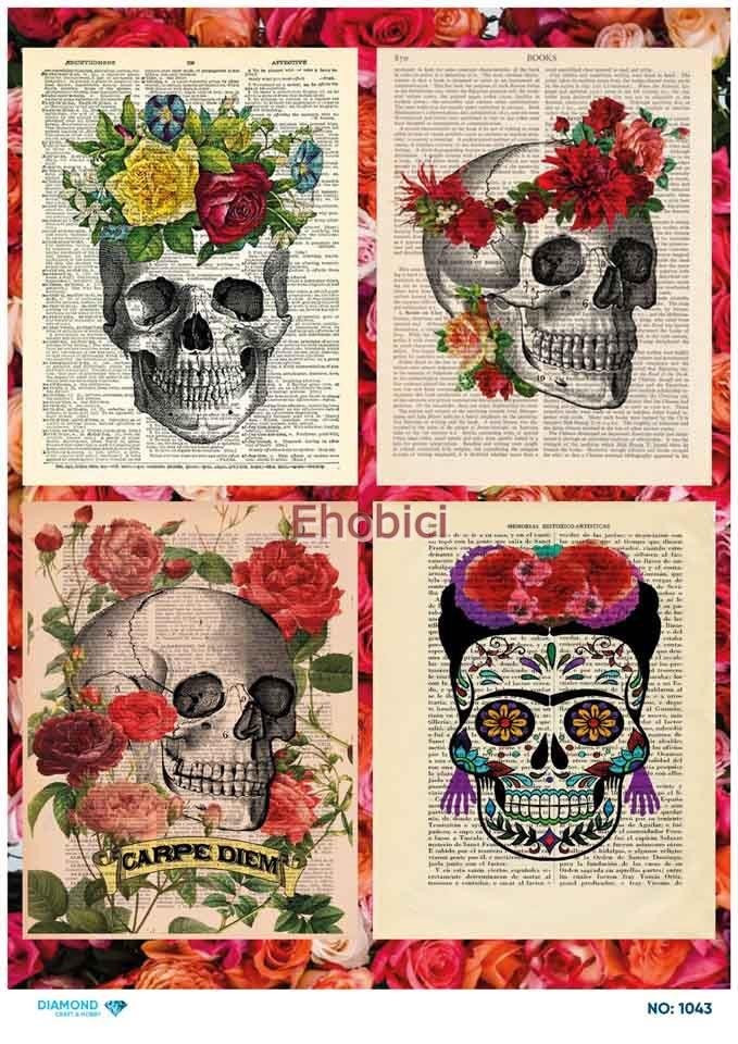 Diamond Pirinç Dekopaj Kağıdı - 1043