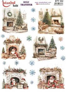Yılbaşı Sulu Transfer 25x35cm STY302
