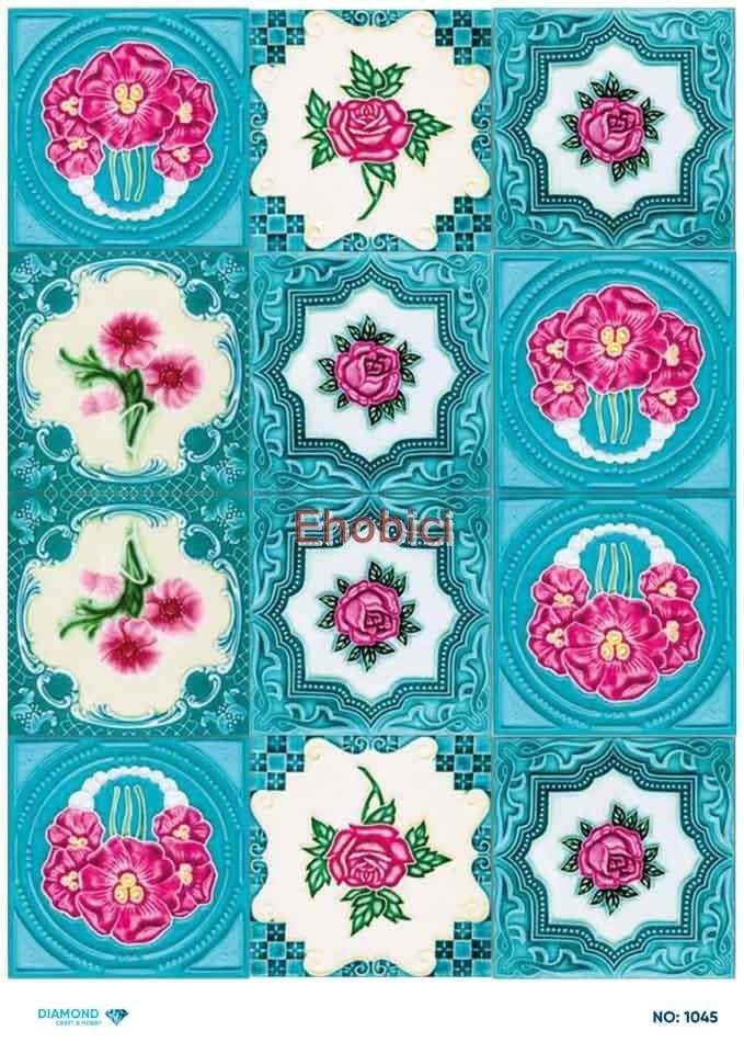 Diamond Pirinç Dekopaj Kağıdı - 1045