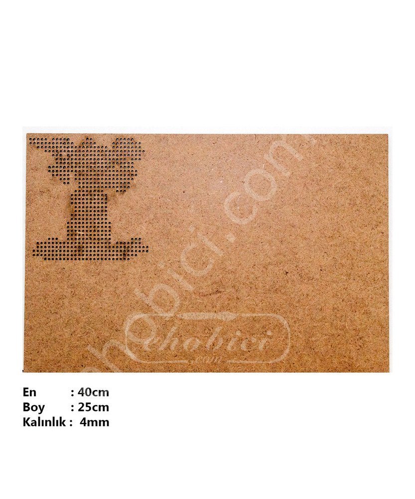 Ahşap Kanaviçe Supla KS01 40x25cm