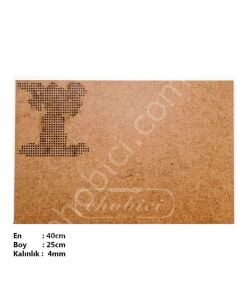 Ahşap Kanaviçe Supla KS01 40x25cm