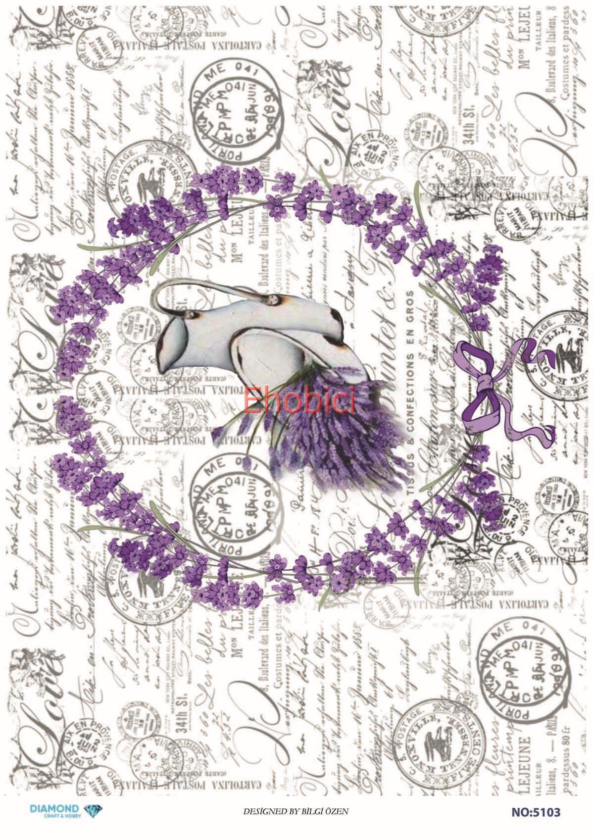 Diamond Pirinç Dekopaj Kağıdı - 5103