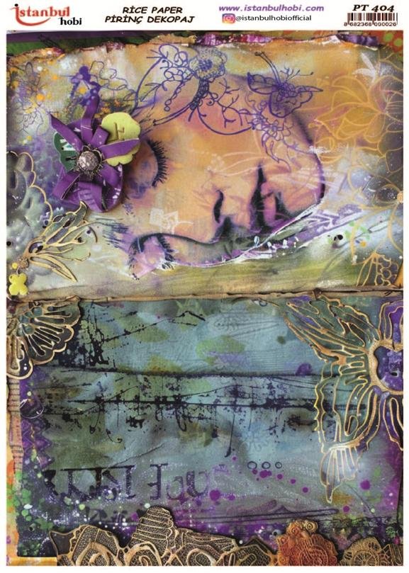 Pirinç Dekopaj Kağıdı 30x42cm PT-404 Kadın