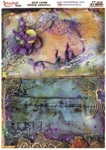 Pirinç Dekopaj Kağıdı 30x42cm PT-404 Kadın