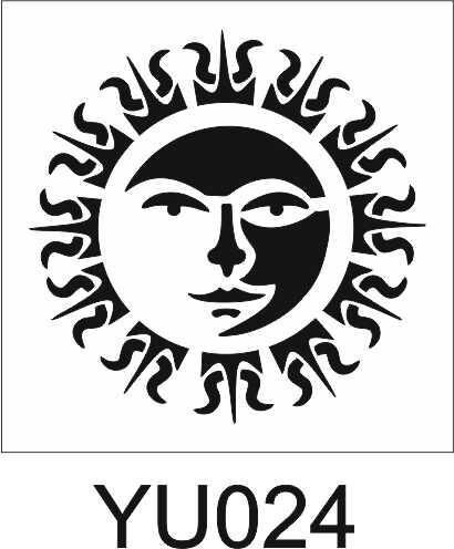 Yuvarlak Desenler Stencil Şablon (25x25) YU-024