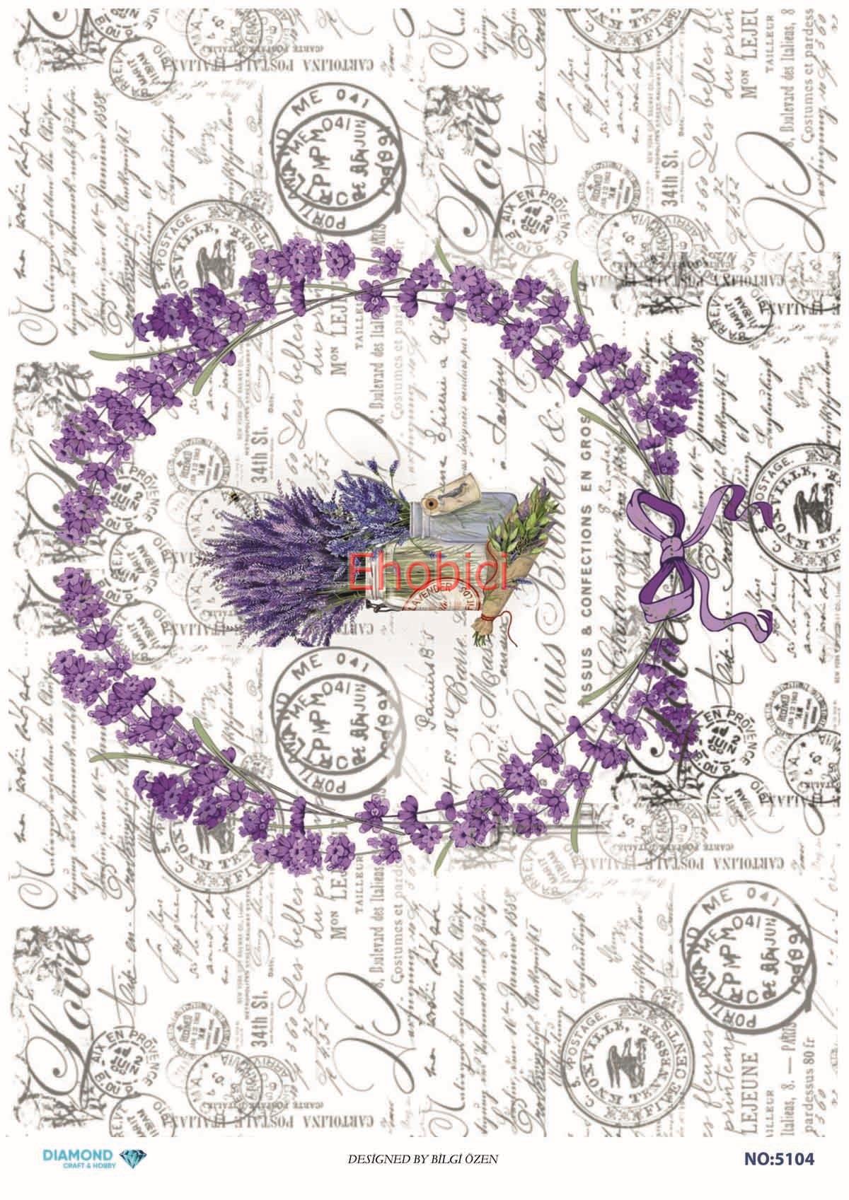 Diamond Pirinç Dekopaj Kağıdı - 5104