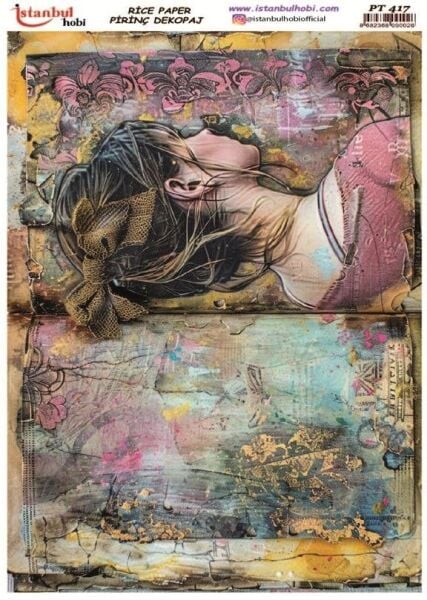 Pirinç Dekopaj Kağıdı 30x42cm PT-417 Kadın