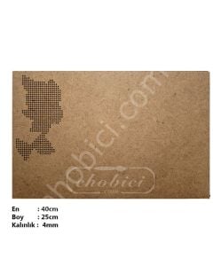 Ahşap Kanaviçe Supla KS03 40x25cm