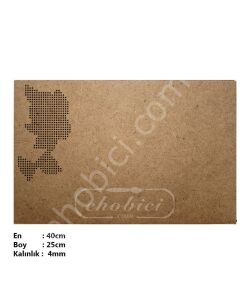 Ahşap Kanaviçe Supla KS03 40x25cm