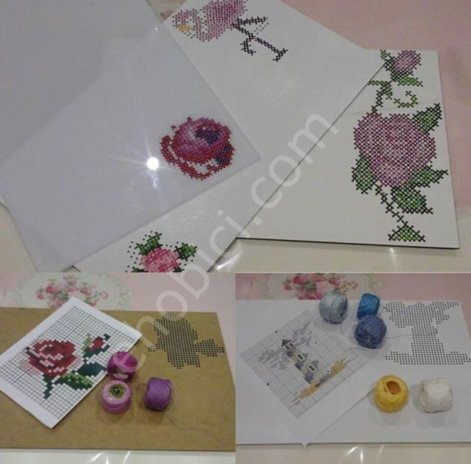 Ahşap Kanaviçe Supla KS03 40x25cm