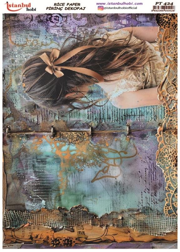 Pirinç Dekopaj Kağıdı 30x42cm PT-424 Kadın