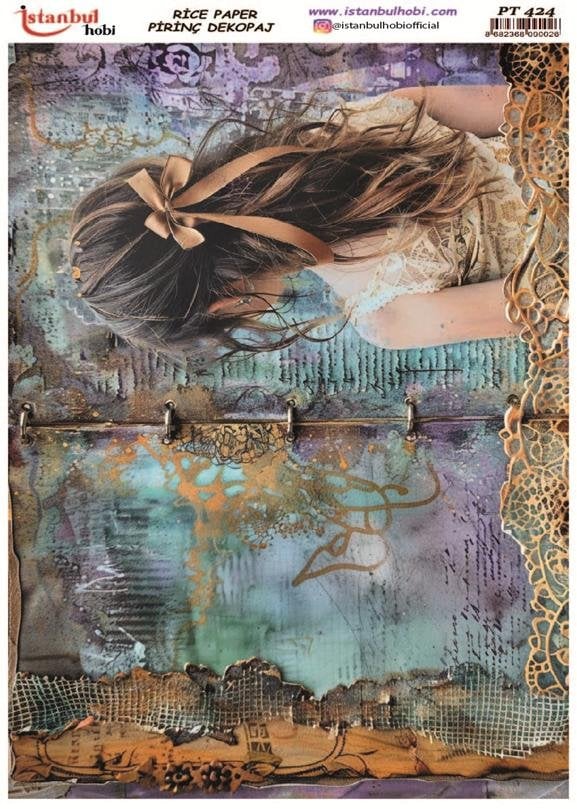 Pirinç Dekopaj Kağıdı 30x42cm PT-424 Kadın