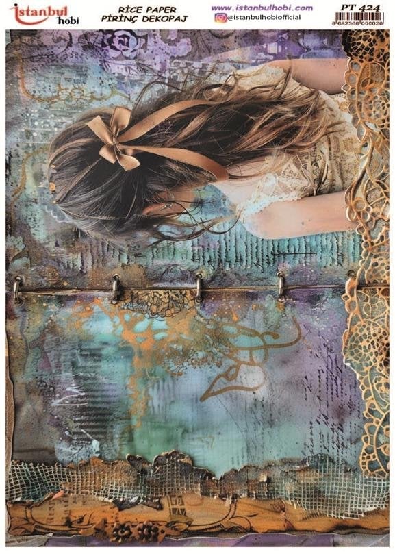 Pirinç Dekopaj Kağıdı 30x42cm PT-424 Kadın