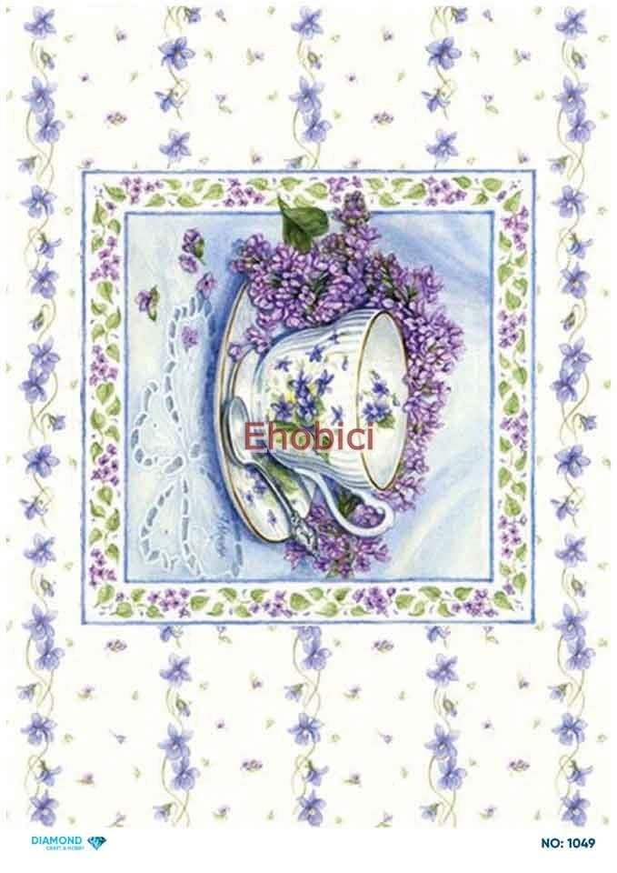 Diamond Pirinç Dekopaj Kağıdı - 1049