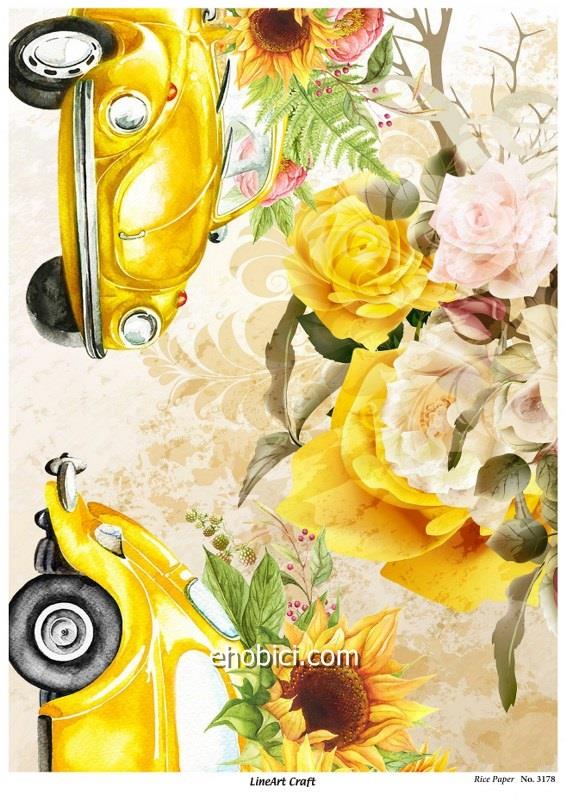 Lineart Pirinç Dekopaj Kağıdı Model - 3178