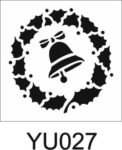 Yuvarlak Desenler Stencil Şablon (25x25) YU-027