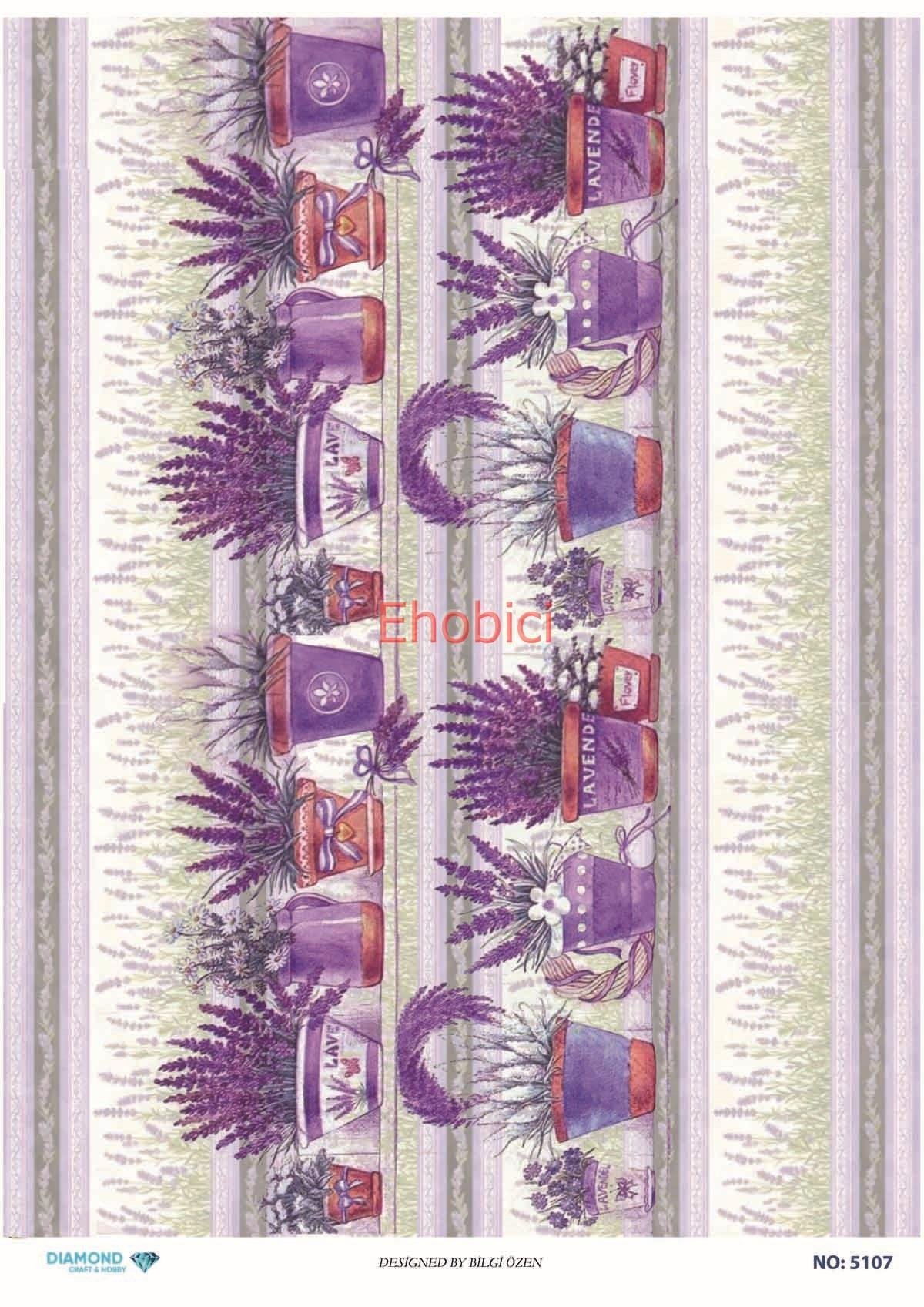 Diamond Pirinç Dekopaj Kağıdı - 5107