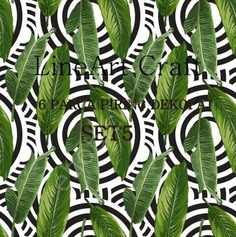 Lineart Pirinç Dekopaj Kağıdı 6 Parça Set-005