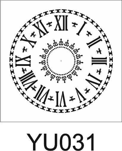 Yuvarlak Desenler Stencil Şablon (25x25) YU-031