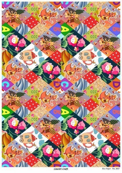 Lineart Pirinç Dekopaj Kağıdı Model - 2027