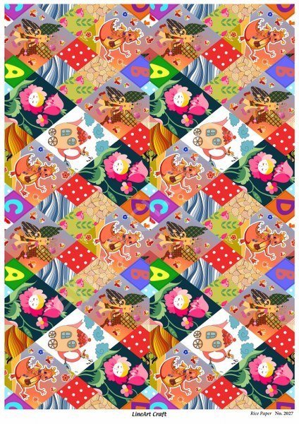 Lineart Pirinç Dekopaj Kağıdı Model - 2027