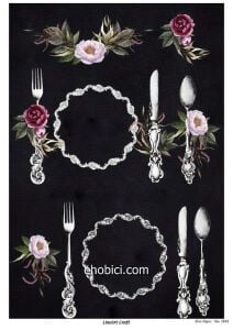 Lineart Pirinç Dekopaj Kağıdı Model - 3182