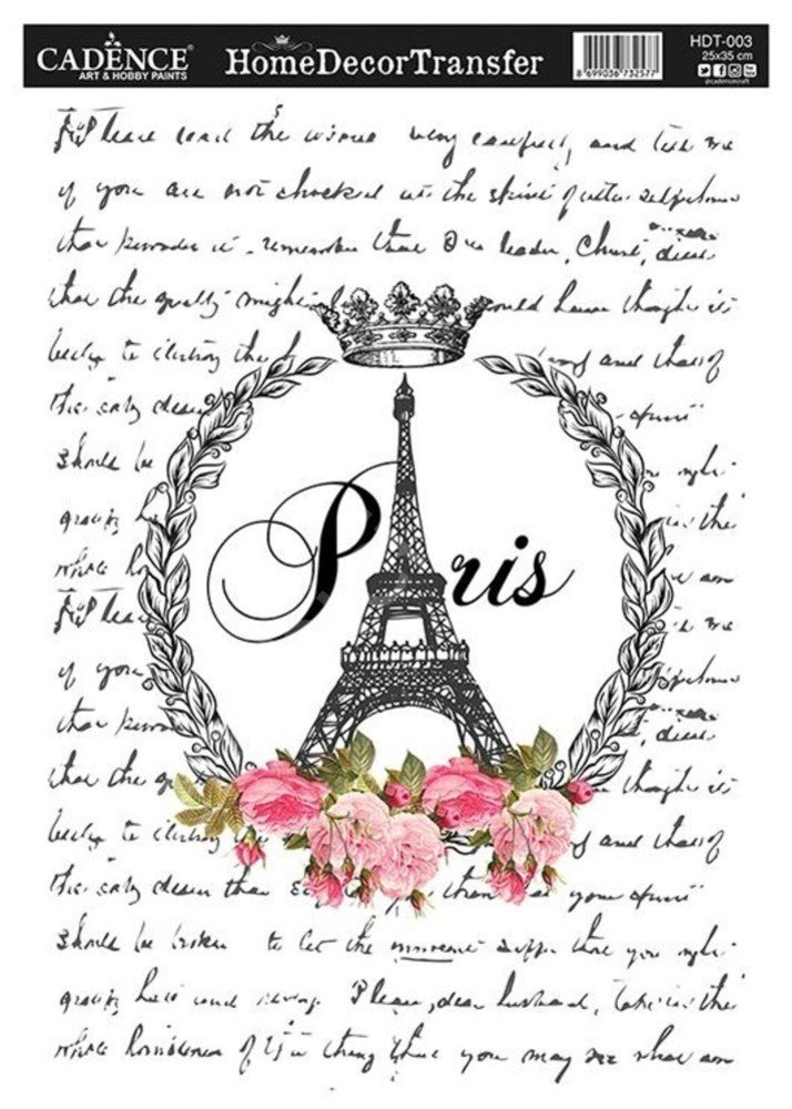 Cadence Home Dekor Transfer Kağıdı 25x35cm HDT-03