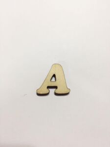 2,5cm Ahşap Harf ve Rakamlar - A