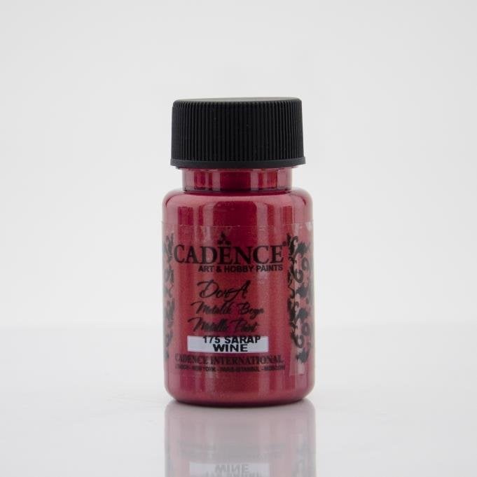 Cadence Dora Metalik Boya 175 Şarap 50ML