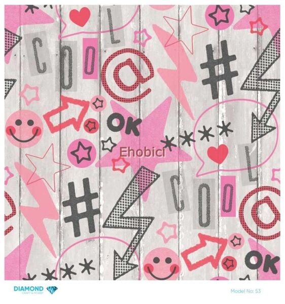 Diamond Pirinç Dekopaj Kağıdı - 053 - 30x30