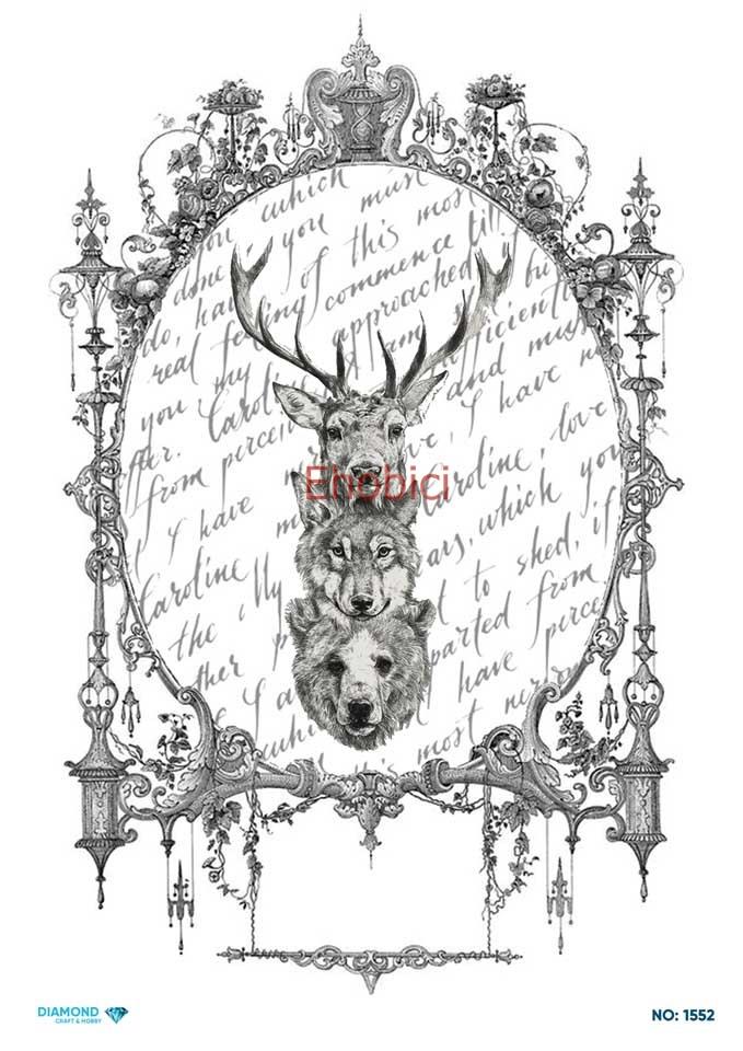 Diamond Pirinç Dekopaj Kağıdı - 1552