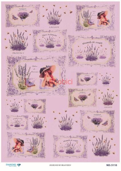 Diamond Pirinç Dekopaj Kağıdı - 5110