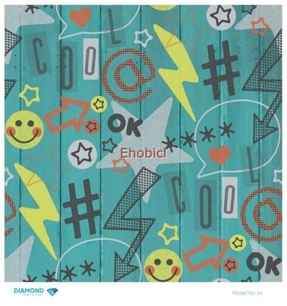 Diamond Pirinç Dekopaj Kağıdı - 054 - 30x30