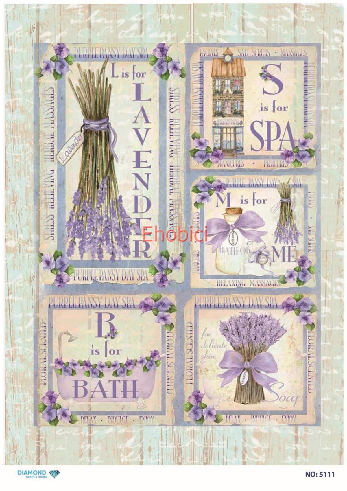 Diamond Pirinç Dekopaj Kağıdı - 5111