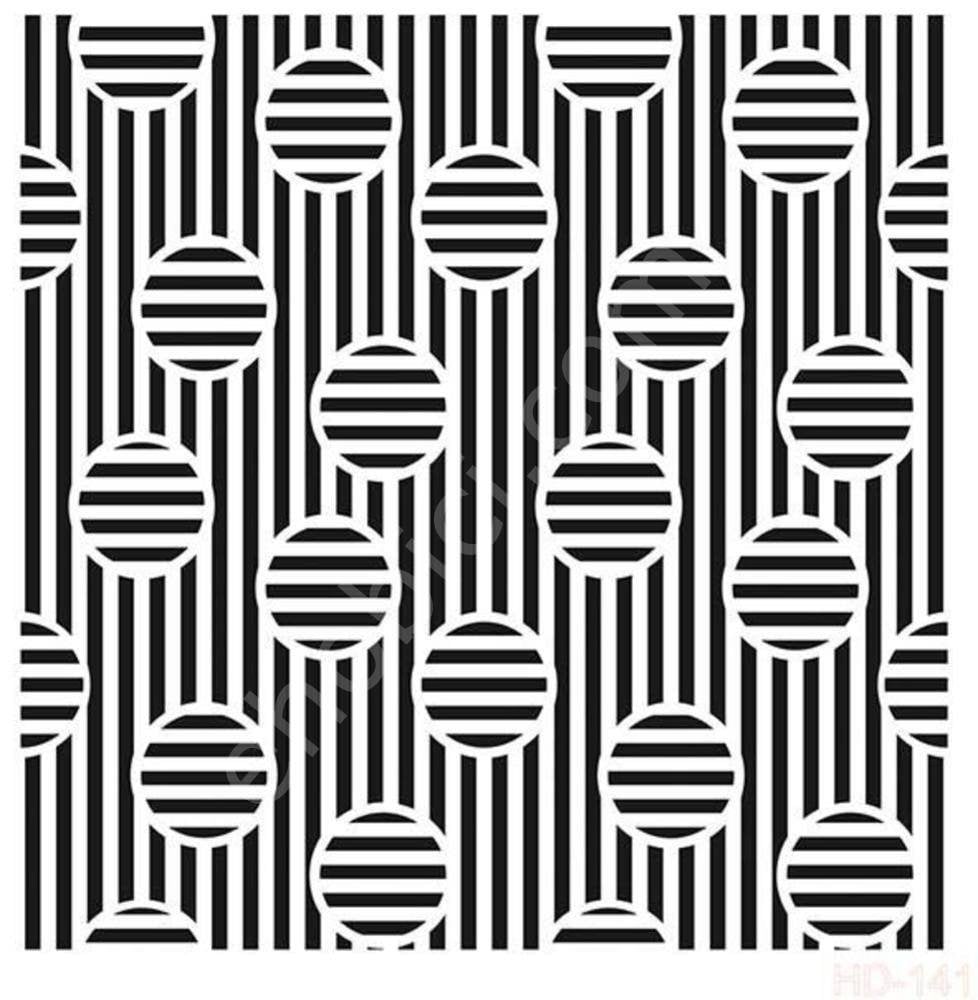 HD141 Cadence Home Dekor Stencil 45x45
