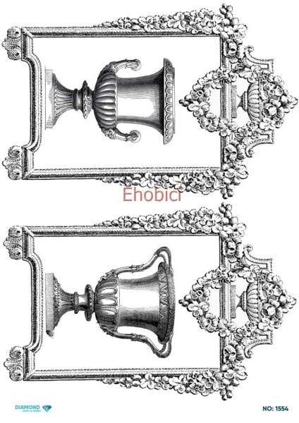 Diamond Pirinç Dekopaj Kağıdı - 1554