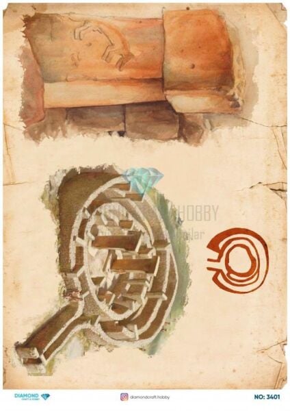 Diamond Pirinç Dekopaj Kağıdı - 3401