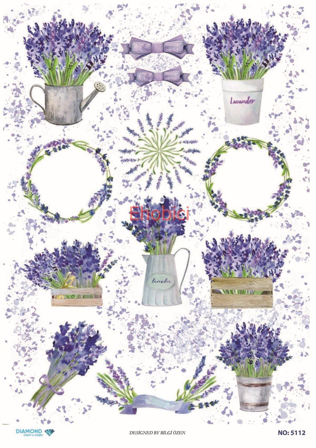 Diamond Pirinç Dekopaj Kağıdı - 5112